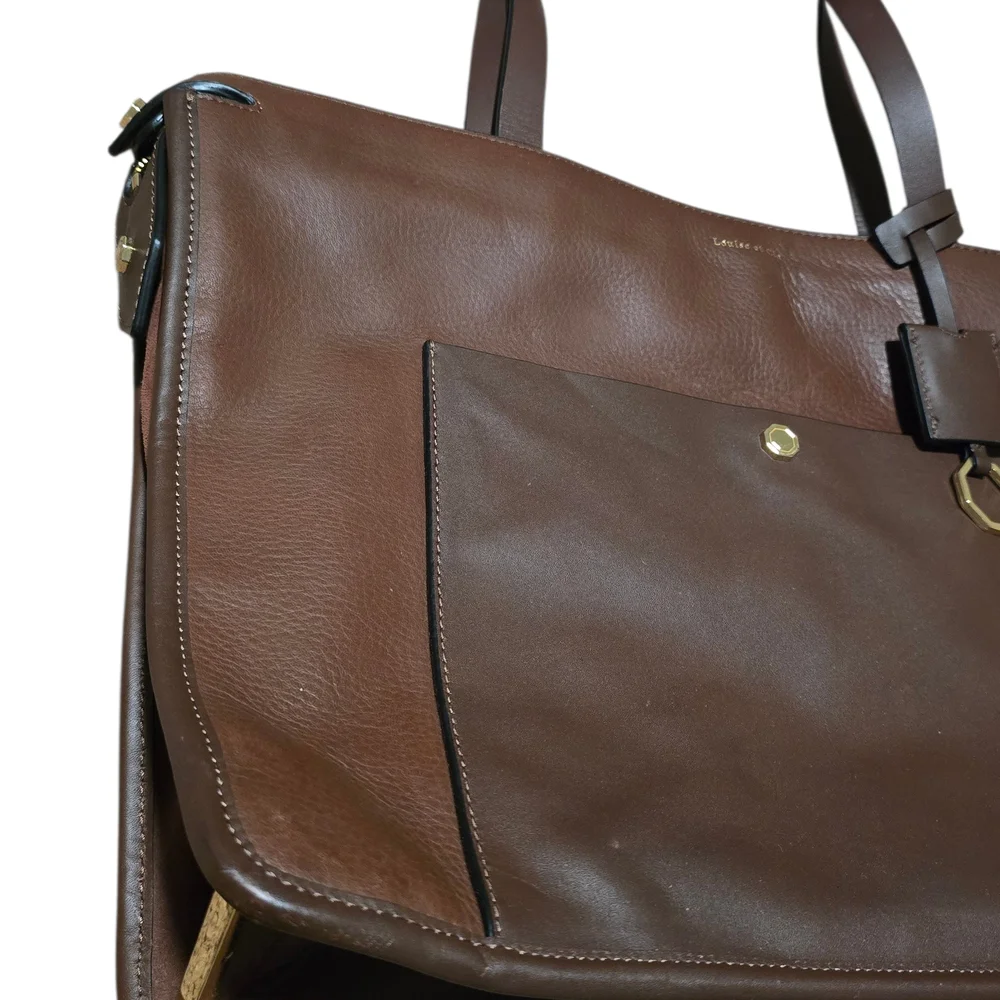 Louise et Cie Brown Leather Shoulder Bag